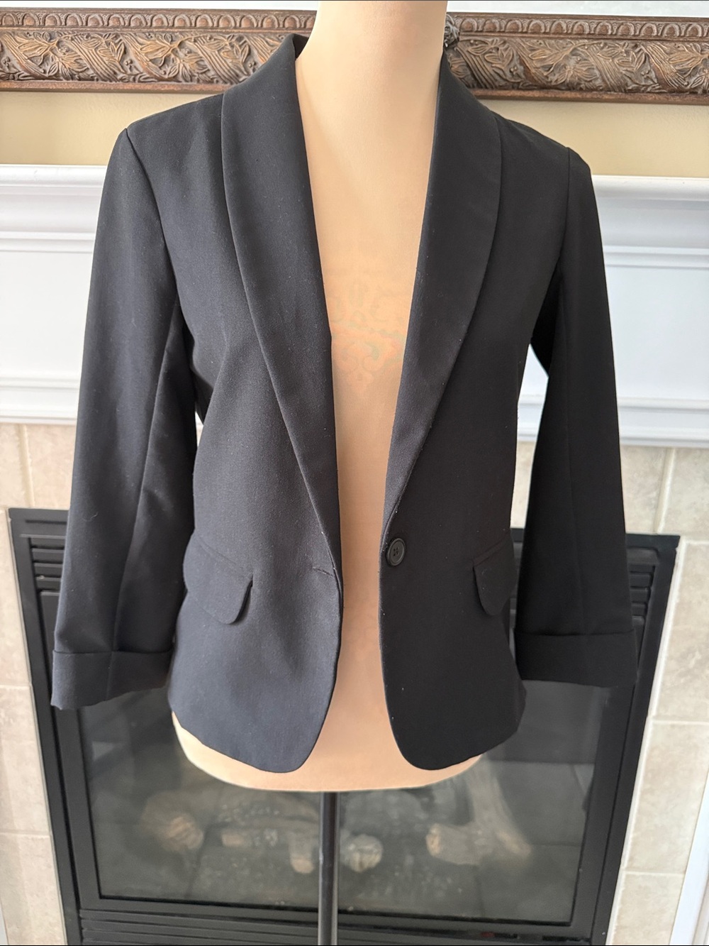 Mudd Black Tailored Women's Blazer Junior Med